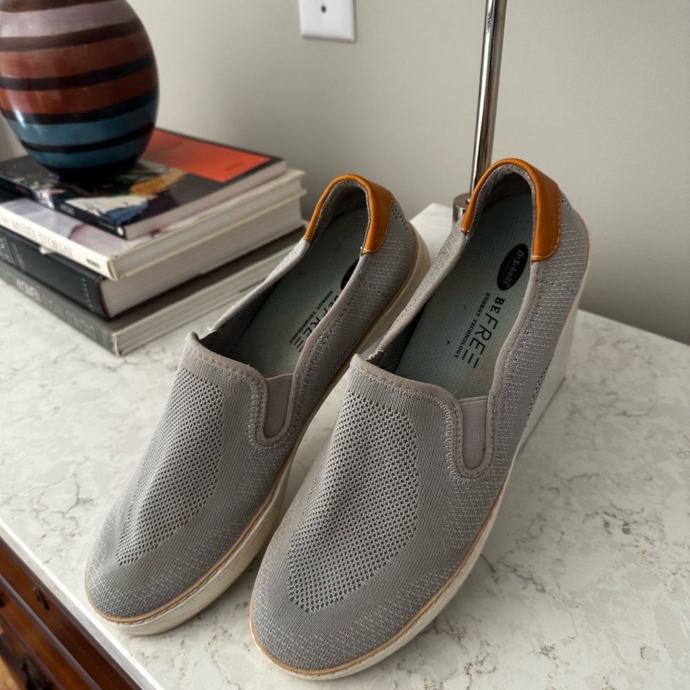 Gray Slip-On Men's Shoes